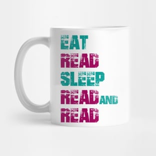 Book Aesthetic - eat read sleep read and read Mug